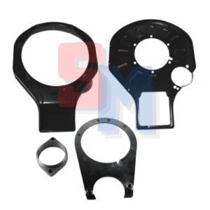 KIT CONVOGLIATORI LATO VOLANO DISTRIBUZIONE STAFFA DISTANZIALE AVVIAMENTO ELETTRICO MOTORE LOMBARDINI LDA450 LDA451 LDA510 3LD450 3LD451 3LD510