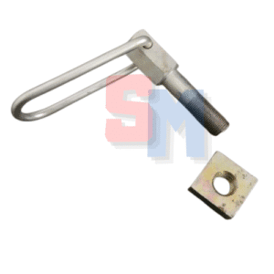 MANIGLIA PERNO BLOCCAGGIO STEGOLA + DADO ad. PASBO G14/51/72/94 D=16mm
