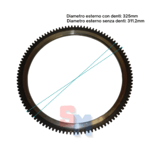 CORONA AVVIAMENTO MOTORE LOMBARDINI LDA100 LDA820 LDA91 LDA96 LDA97 4LD640 4LD705 4LD820 RIF. ORIG. 2816.011.270