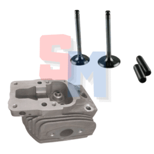 TESTA CILINDRO COMPLETA DI VALVOLE PER PORTA INIETTORE GAMBO LARGO ad. MOTORE LOMBARDINI 6LD360 6LD400