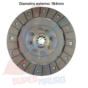 DISCO FRIZIONE LOMBARDINI LDA80 96 280 510 820 90-2 VALPADANA VMC18 PADANO D12 4RM20 SUPERPADANO 14 PGS F13 14 L15 L16 DUMPER ROMA 38 500 R55 TR DIAMETRO 184mm DENTI 10 (22X18mm)