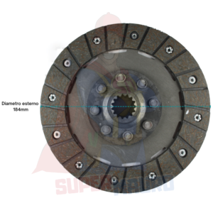 DISCO FRIZIONE ad. NIBBI BRUNO G119/219/520/521 D=184mm Z=15 (24x20) (Copia)