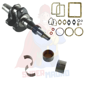 KIT MOTORE VERSIONE MOTOZAPPA + SERIE GUARNZIONI + BRONZINE ad. LOMBARDINI 6LD400