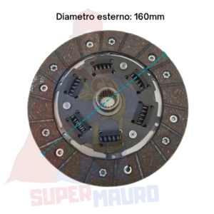 DISCO FRIZIONE CON PARASTRAPPI BERTOLINI 318 FERRARI 36 72 SERIE 800 12 72T M.GI.BI. ROTECO HP 10/12/14 DIAMETRO 160mm DENTI 20 (17X15mm)