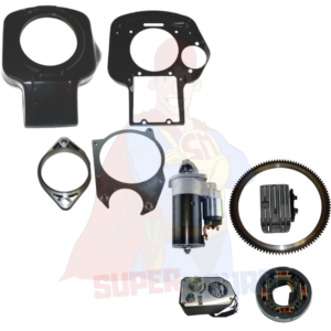KIT CONVOGLIATORI AVVIAMENTO ELETTRICO + AVVIAMENTO ELETTRICO COMPLETO ad. LOMBARDINI 6LD325/360/400/435 LDA520/530